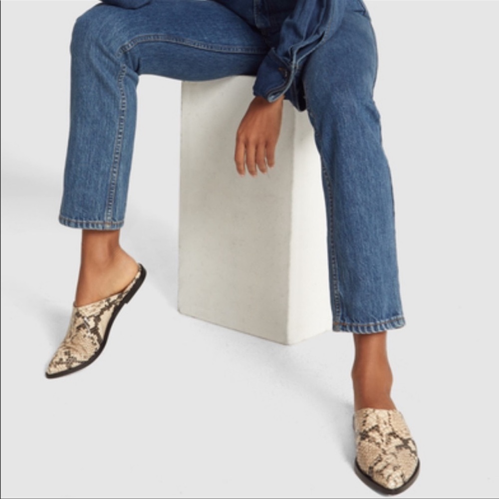 ATP atelier Snakeskin leather made in Italy mules
